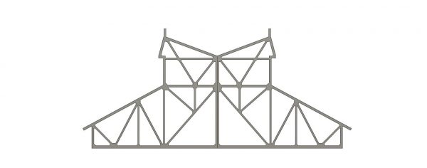 HO Scale Roof Truss