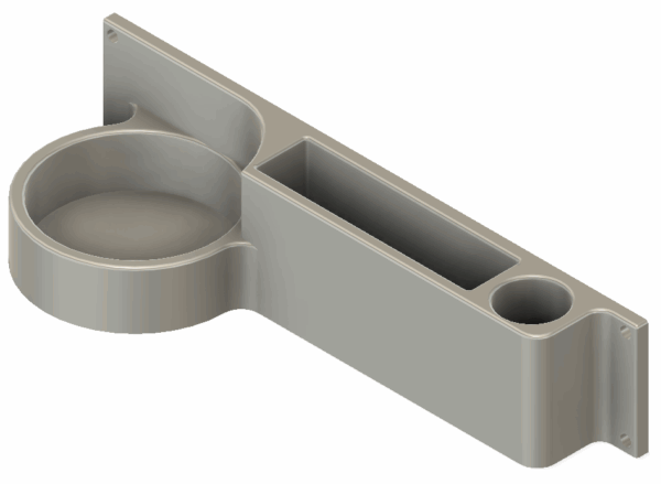 Smart Phone Throttle Holder with beverage holder.
